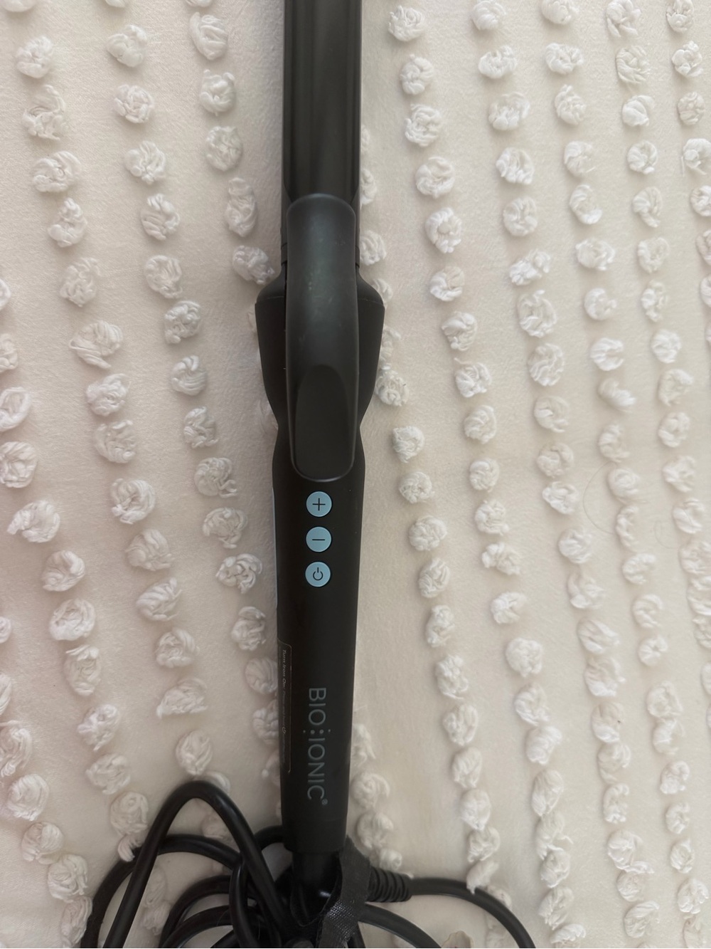 Bio Ionic Black Ceramic Curling Wand - 1”